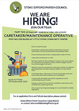 Advert for Part Time Caretaker/Maintenance Operative at Little Stoke Community Centre