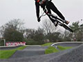 Photo of Kyle Evans riding the new BMX track