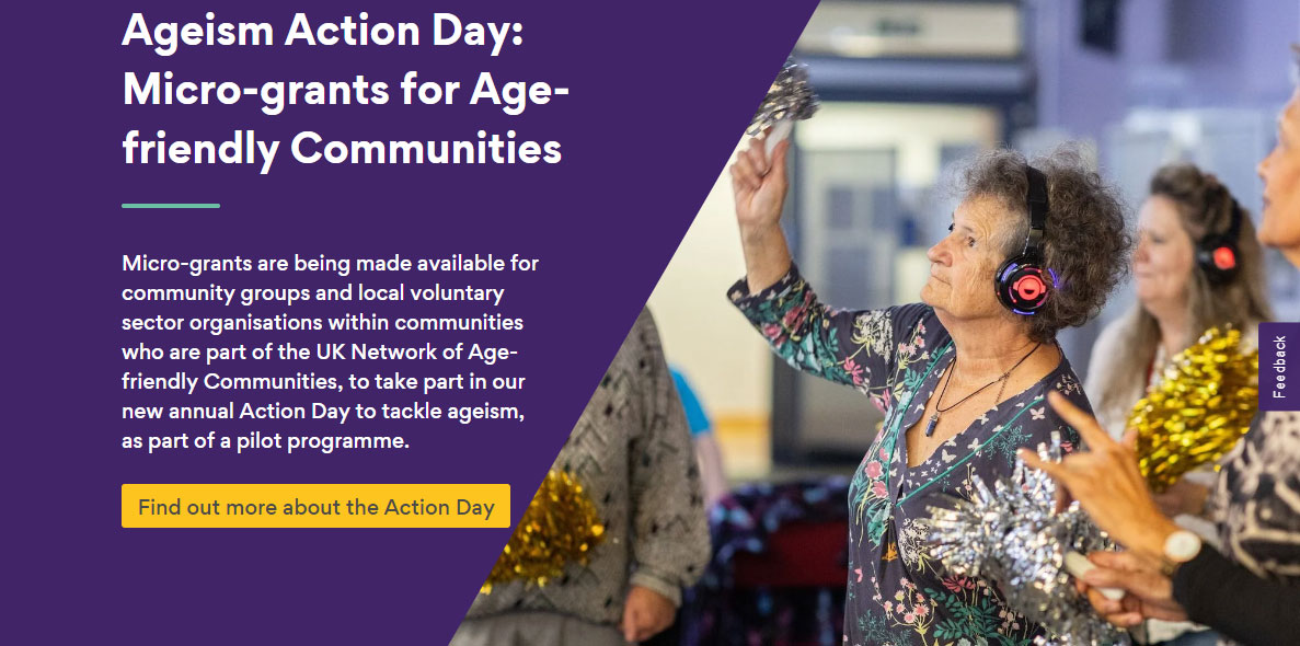 Flyer advertising the Ageism Action Day (all text content displayed on page)