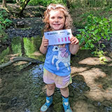 Photo of a young girl taking part in a previous RiverBlitz