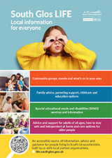 Poster advertising the South Glos LIFE service