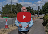 Screenshot of a video about the summer roadworks