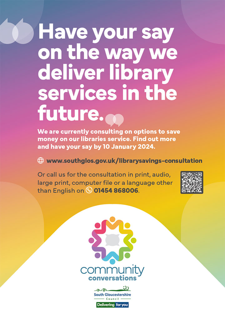 Poster advertising the Library Services consultation