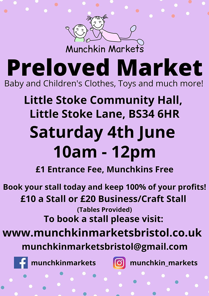 Poster advertising Munchkin Markets on Saturday 4th June (all text content displayed on page)