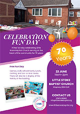Poster advertising the Celebration Fun Day
