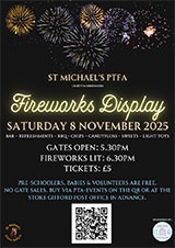 Poster advertising the Fireworks Display