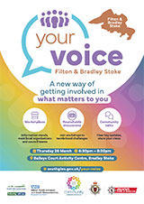 Poster advertising the 'Your Voice' event