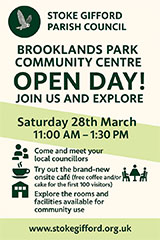 Poster advertising the Open Day at Brooklands Park Community Centre