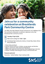 Poster advertising the Community Celebration at Brooklands Park Community Centre