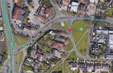 Map of temporary road closure on a section of North Road