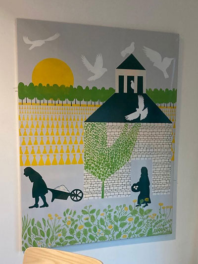 Example of artwork created by local people at the workshops