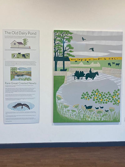 Example of artwork created by local people at the workshops